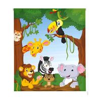 estoralis - estor enrollable translucido  estampado infantil  150 x 180 cm anchoalto tamano tela 147 x 175 cm  i-3097 unico