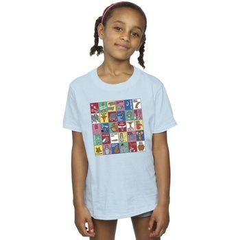 Dessins Animés Camiseta Grid Squares para niña