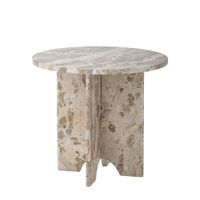 mesa auxiliar de marmol marron