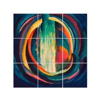 Legendarte - Panel Decorativo Multiple Sin Título - Karl Wiener Cm. 150x150 (9 Paneles)