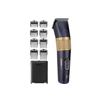 Cortapelos Babyliss Inalámbrico Profesional E986e, 45 Posiciones De Longitud (0,6-28 Mm), Batería De Litio, Azul Oscuro/dorado