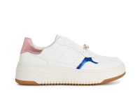 deportivas mujer de piel con accesorio joya white combo