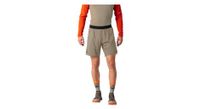 pantalon corto 2 en 1 dynafit alpine pro marron  hombre