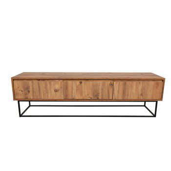 Mueble Tv Lupino 180 Negro Nogal