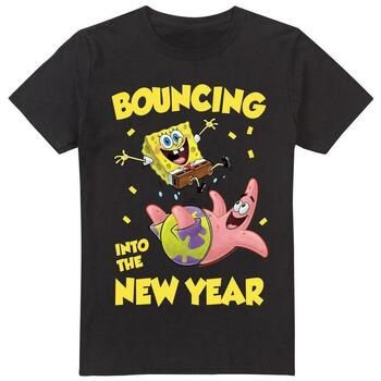 Spongebob Squarepants Camiseta Bouncing Into The New Year para hombre
