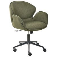 silla de oficina de tela de poliester estructura metalica funcion giratoria inclinacion altura ajustable muebles de oficina verde belmar