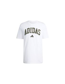 Camiseta adidas M Camo Script Blanco