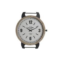reloj pared hierro mdf 52x5x60 blanco