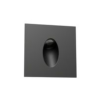 aplique de pared empotrable led bely elite cuadrado 1w