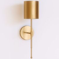 lampara aplique de pared - metal dorado - hay dorado