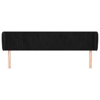 cabecero cama mueble de dormitorio de terciopelo 163 x 23 x 7888 cm negro m020008350