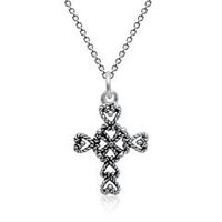 cadena de plata con cruz colgante