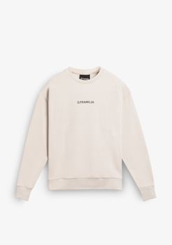 Sudadera Sin Capucha Unisex Con Cuello Redondo - D.Franklin - Crewneck Binary Oversize Sweatshirt Grey - Talla - Color Grey - Sudaderas Sin Capucha de Hombre y Mujer