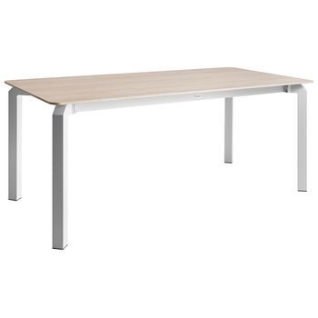 Mesa De Comedor De Jardín Tablero De Piedra Sinterizada Estructura De Hierro Resistente A Los Rayos Uv Al Agua Y Al Óxido Interior Y Exterior Efecto Travertino Feletto