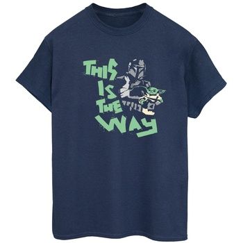 Disney Camiseta manga larga The Mandalorian This Is The Way para mujer
