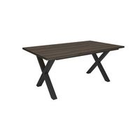 mesa comedor mesa fija cocina y salon 167x90x74 cm para 8 comensales muebles comedor estilo industrial roble oscuro