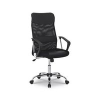 silla de oficina joy r tela de malla negra r altura ajustable 109-119 cm r ergonomica y de diseno