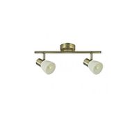 regleta 2 luces metal color dorado serie cholo 365cm
