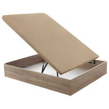Canapé Abatible Relax Musa 3d Gran Capacidad Alturas 38/32 Cm - Natural - 135x190 Cm - Altura 38 Cm