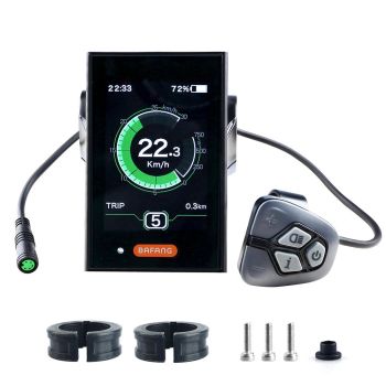 [EU Direct] Varstrom DPC18 Pantalla 0-5 PAS de 3.5 pulgadas Pantalla LCD a Color Completo para Protocolo UART 5PIN Femen