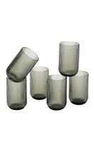 vaso de trago largo merlot gris  h15xb8xl8cm