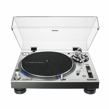 Audio-Technica AT-LP140XP Giradiscos Profesional Manual de Tracción Directa - Plata