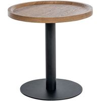 mesa auxiliar aspen madera marron o 40 cm clp