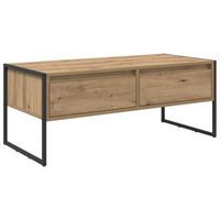 mesa de cafe roble artisan 100 x 46 x 40 cm vidaxl