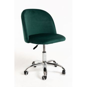Silla Vint Terciopelo Office De Terciopelo 96*47*45 Cm - Verde