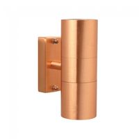 aplique de exterior tin cobre 2 luces