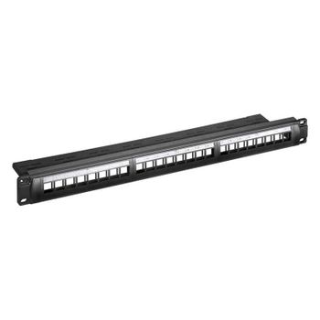 Goobay Panel de Parcheo 24 Puertos Cat. 6 UTP 1U Negro