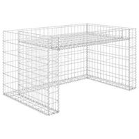 cobertizo de cortacesped con arriate alambre acero 110x80x60 cm vidaxl