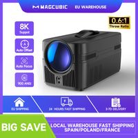 proyector de tiro ultra corto con enfoque automatico magcubic 900ansi con auto offset 1080p 8k hd wifi6 bt54 allwinner h726 voz nuevo hy450