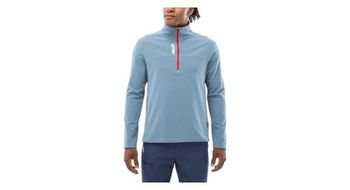 Forro polar ubic lightgrid 1 2 zip azul de mijo para hombre