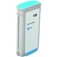compatible cyan hp 728 high capacity ink cartridge replaces canon f9j67a