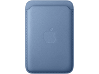 apple cartera de trenzado fino con magsafe para el iphone azul silvestre