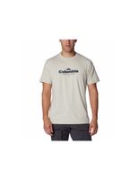 camiseta de trail columbia kwick hiker graphic hombre gris