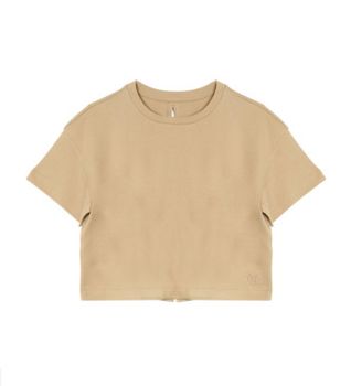Marella para mujer. 2513971015200 Camiseta Martin beige (XL), Casual, Algodón, Manga corta