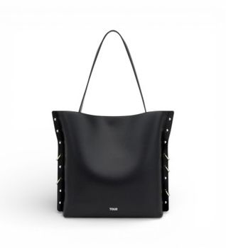 TOUS para mujer. 2002381151 Bolso Tote Jewerly Studs negro (OSFA), Casual, Poliuretano