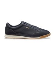 boss para hombre 50568493 zapatillas de piel nitan lowp marino 43 plano cordones casual