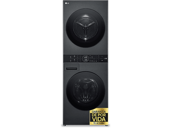REACONDICIONADO Seminuevo Excelente Lavadora secadora - LG WT1210BBF, 12/10 kg, WashTower™, TurboWash™, Inox grafito