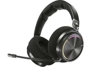 Auriculares gaming - Corsair Virtuoso Max Wireless, Supraaurales, Cancelación de ruido, Bluetooth, Con micrófono, Carbón