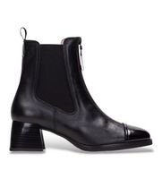 hispanitas para mujer hi243733 botines de piel milan negro 39 3 a 5cm cremallera casual