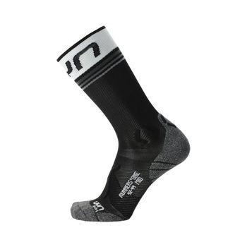 UYN Runner's One Calcetines Para Correr Hombres-Negro,Blanco