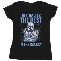 disney camiseta manga larga mandalorian best dad para mujer