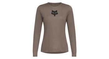 Camiseta de manga larga fox ranger fox head beige para mujer