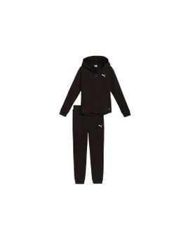 Chándal Puma Hooded Sweat Suit Flecce Cl Niña Negro