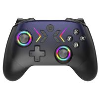 cm-618 controlador de juego inalambrado bluetooth 53 con joysticks y gatillos de efecto hall iluminacion rgb botones