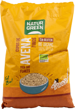 NaturGreen Copos de Avena Finos Sin Gluten Bio 1 kg