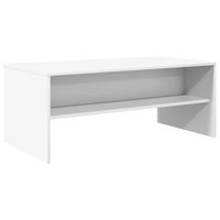 mesa de centro 100x50x40 cm madera - blanco